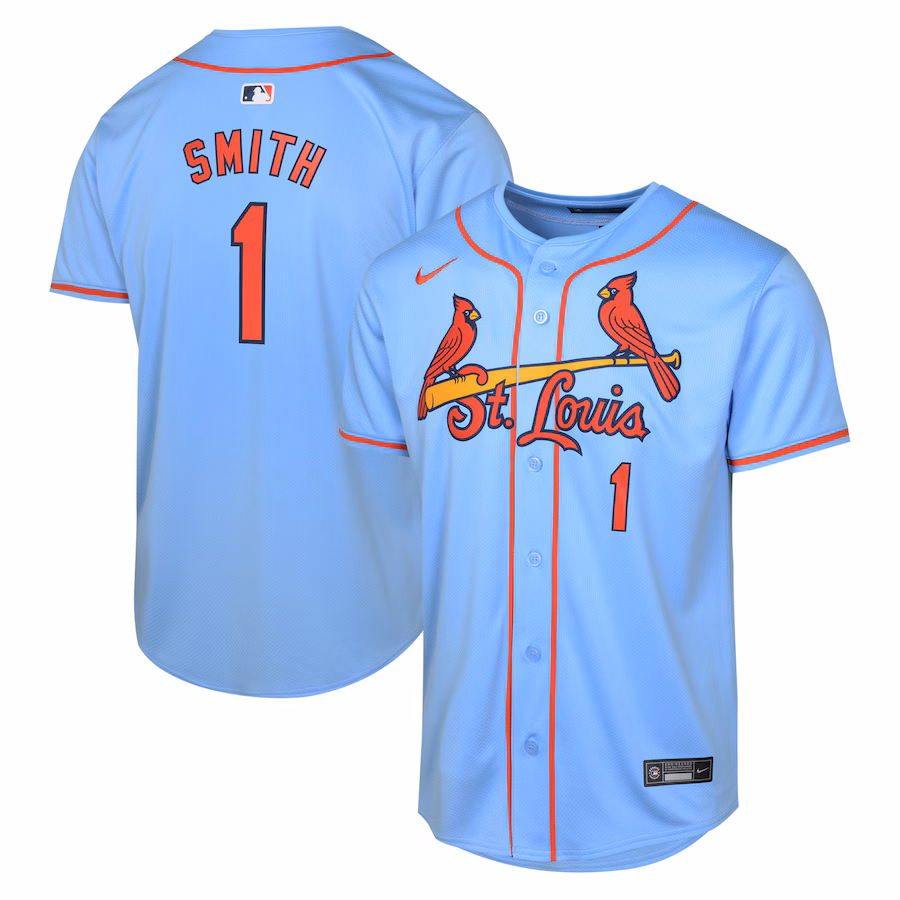 Youth St. Louis Cardinals Ozzie Smith Nike Light Blue Alternate Cooperstown Collection Limited Jersey - Puhuasuan