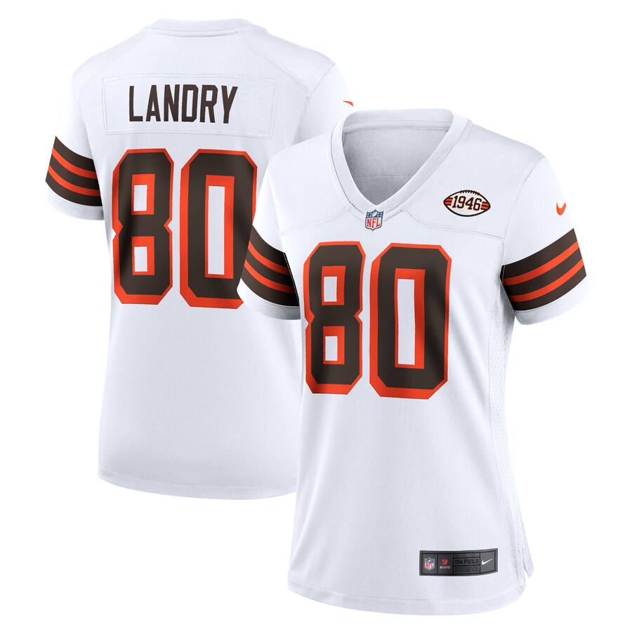Women's Cleveland Browns Jarvis Landry Nike White 1946 Collection Alternate Game Jersey - Puhuasuan