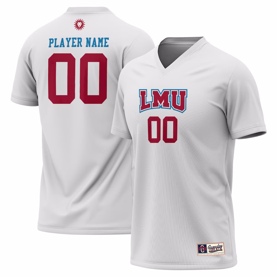Loyola Marymount Lions GameDay Greats NIL Pick-A-Player Lightweight Soccer Jersey - White - Puhuasuan