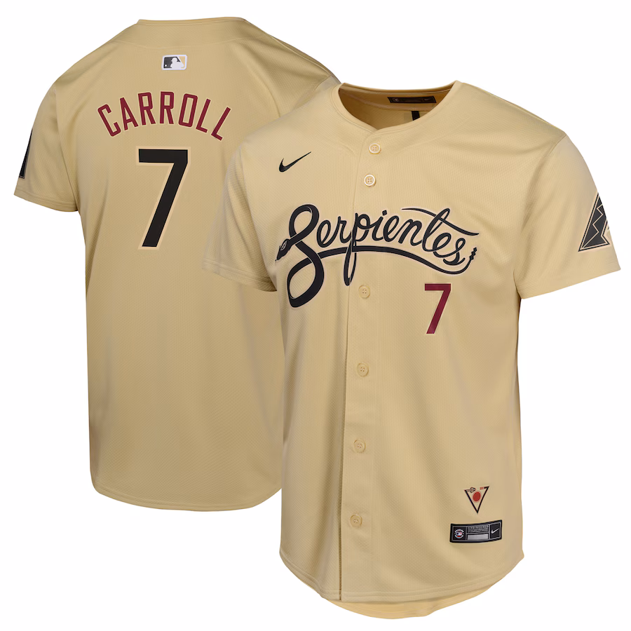 Youth Arizona Diamondbacks Corbin Carroll Nike Sand City Connect Limited Player Jersey - Puhuasuan