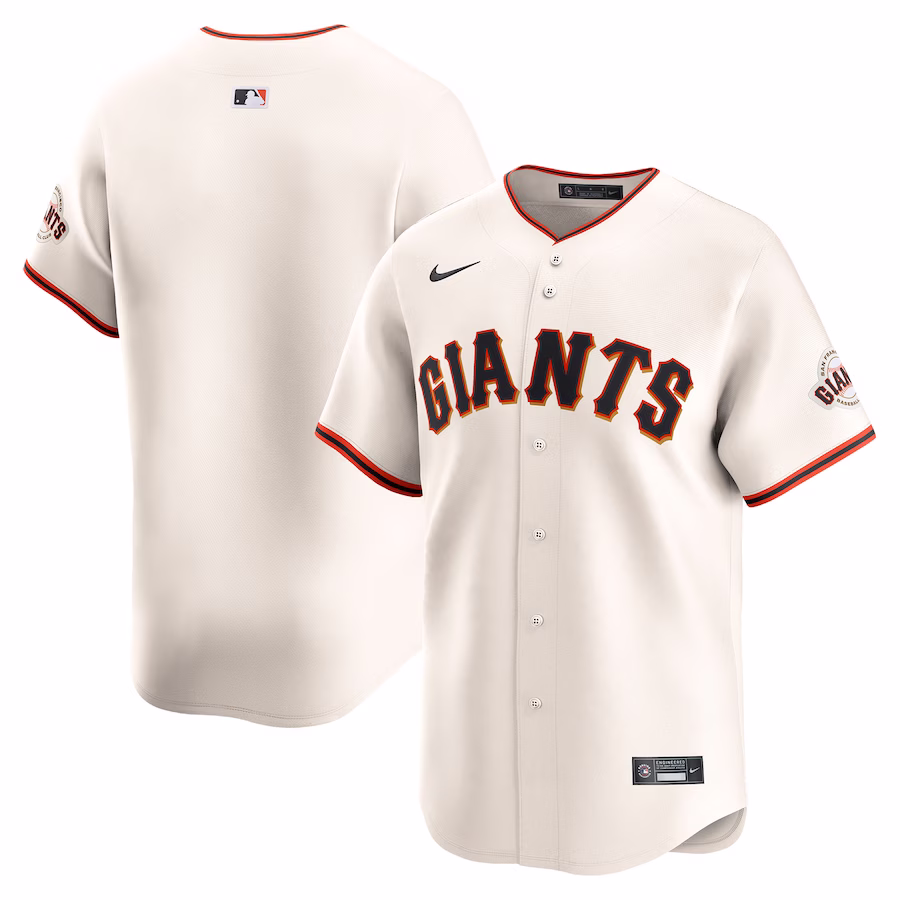 Men's San Francisco Giants Nike Cream Home Limited Jersey - Puhuasuan