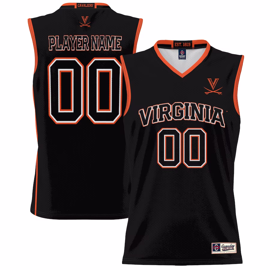 Virginia Cavaliers GameDay Greats Youth NIL Pick-A-Player Lightweight Basketball Jersey - Black - Puhuasuan