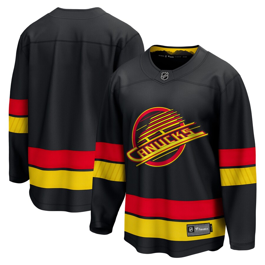 Men's Vancouver Canucks Fanatics Branded Black Alternate - 2022/23 Premier Breakaway Jersey - Puhuasuan
