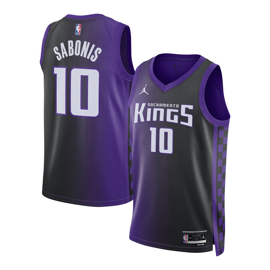 Unisex Sacramento Kings Domantas Sabonis Jordan Brand Purple Swingman Jersey - Statement Edition - Puhuasuan