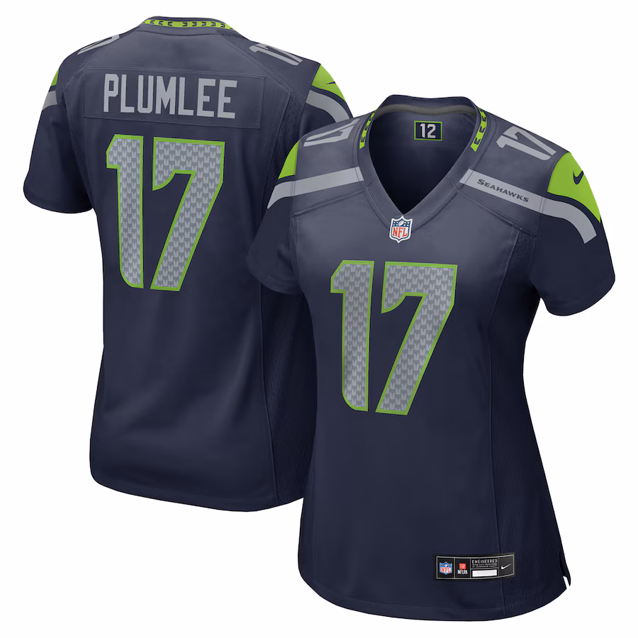 Women's Seattle Seahawks John Rhys Plumlee Nike College Navy Team Game Jersey - Puhuasuan