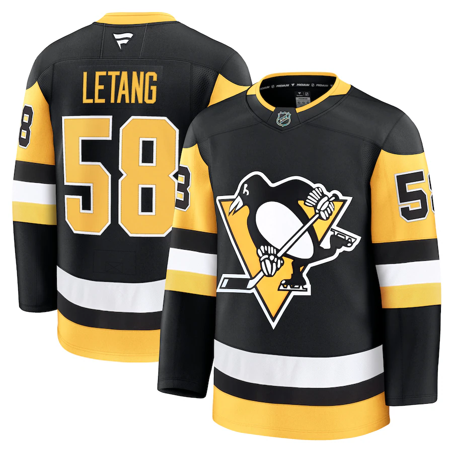 Men's Pittsburgh Penguins Kris Letang Fanatics Black Home Premium Jersey - Puhuasuan