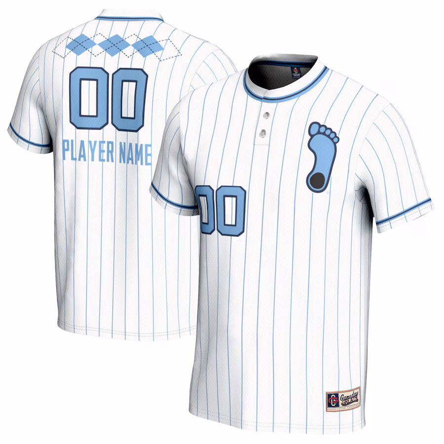 North Carolina Tar Heels GameDay Greats Youth NIL Pick-A-Player Lightweight Softball Jersey - White - Puhuasuan