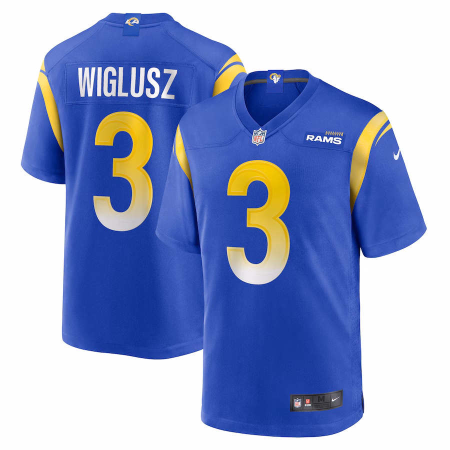 Men's Los Angeles Rams Sam Wiglusz Nike  Royal Game Jersey - Puhuasuan