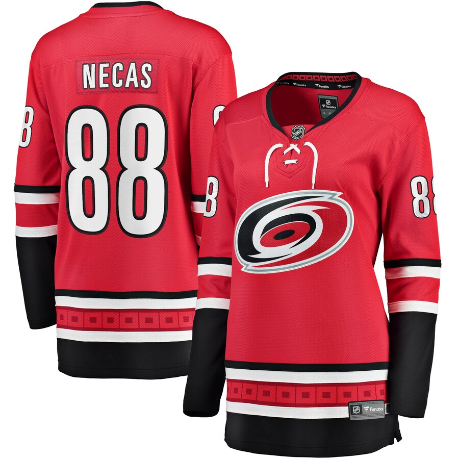 Women's Carolina Hurricanes Martin Necas Fanatics Branded Red Alternate Breakaway Player Jersey - Puhuasuan