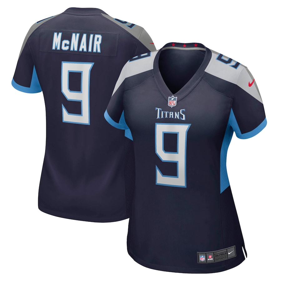 Women's Tennessee Titans Steve McNair Nike Navy Game Retired Player Jersey - Puhuasuan