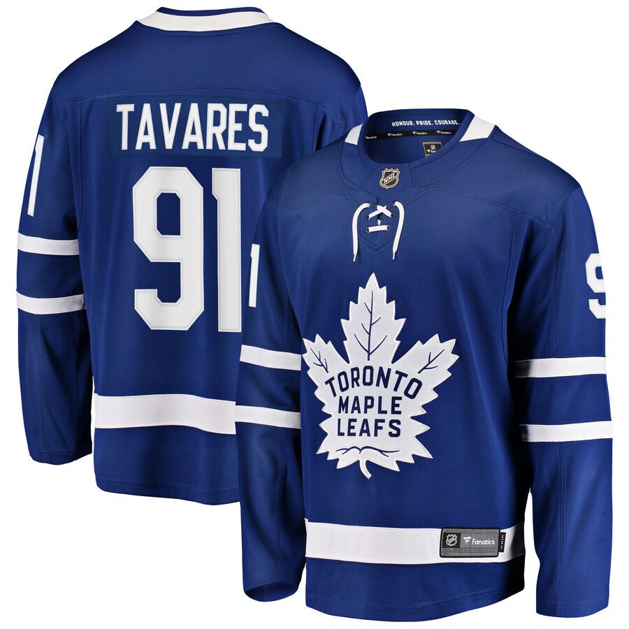 Men's Toronto Maple Leafs John Tavares Fanatics Branded Blue Home Premier Breakaway Player Jersey - Puhuasuan