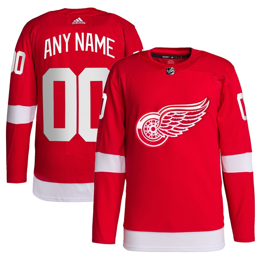 Men's Detroit Red Wings adidas Red Home Primegreen Authentic Pro Custom Jersey - Puhuasuan