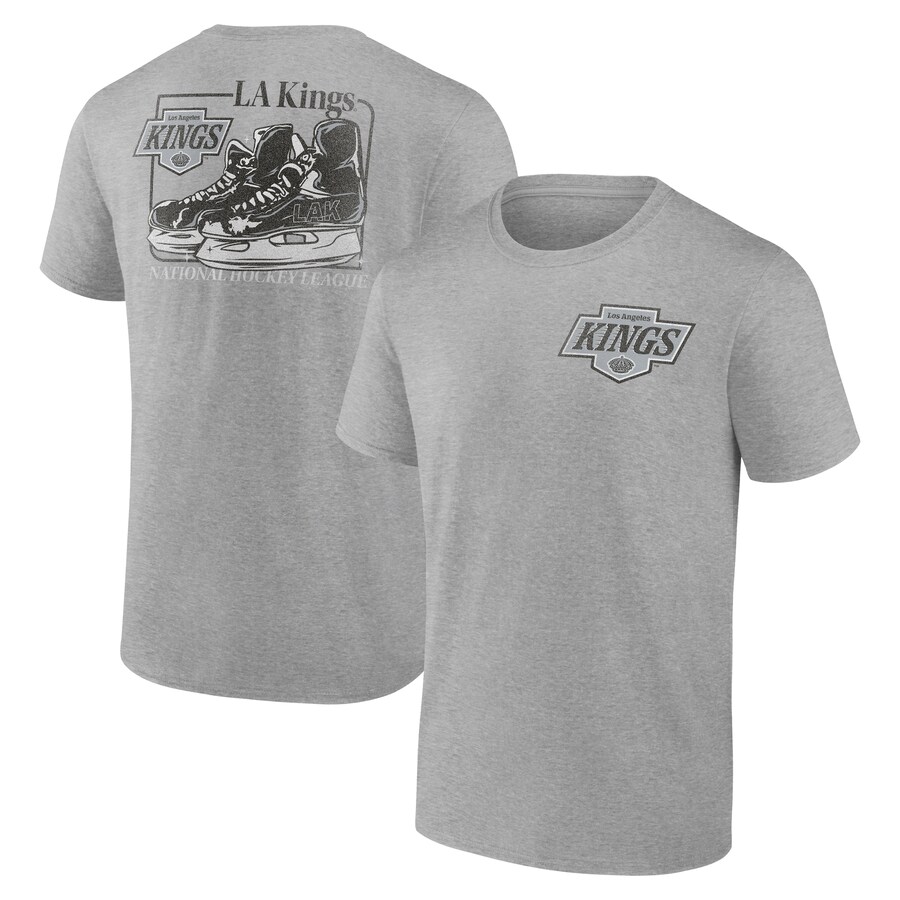 Men's Los Angeles Kings Heather Gray Glory Skates T-Shirt - Puhuasuan