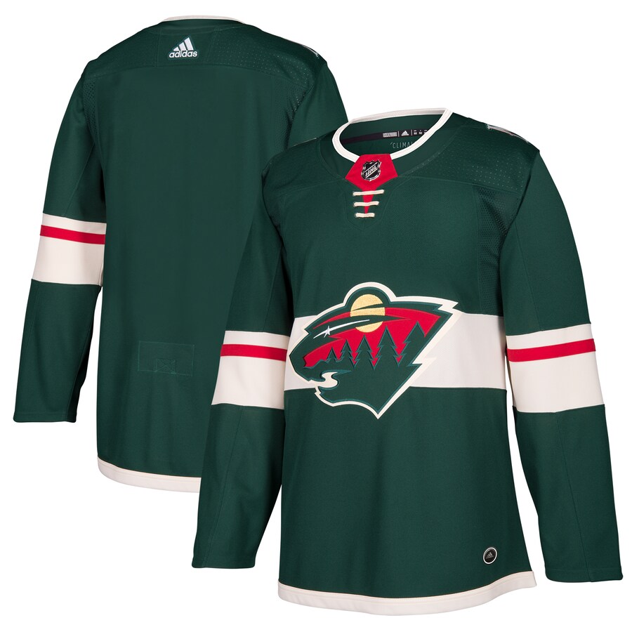 Men's Minnesota Wild adidas Green Home Authentic Blank Jersey - Puhuasuan