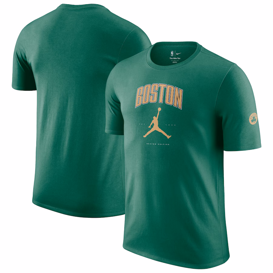 Unisex Boston Celtics Jordan Brand Kelly Green Essential Cities T-Shirt - Puhuasuan