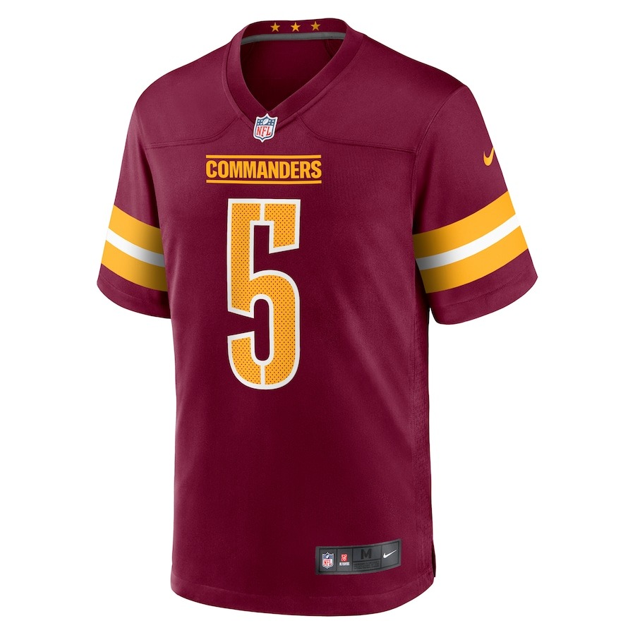 Men's Washington Commanders Jayden Daniels Nike Burgundy Player Game Jersey - Puhuasuan