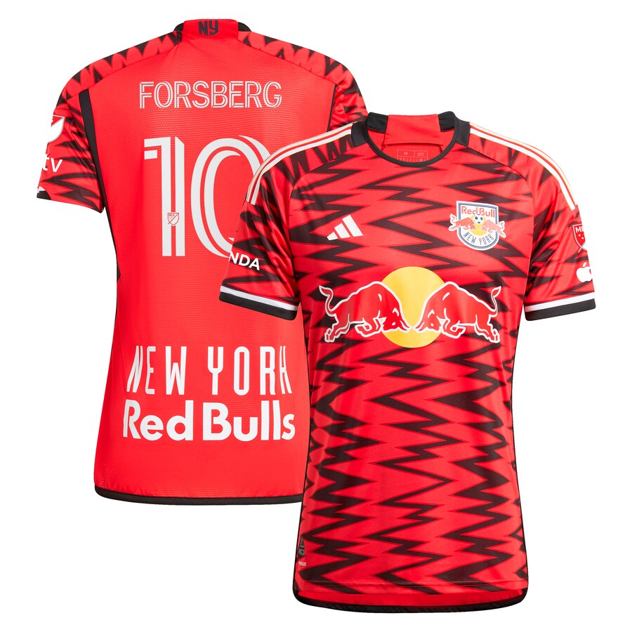Men's New York Red Bulls Emil Forsberg adidas Red 2024 Legacy Authentic Player Jersey - Puhuasuan