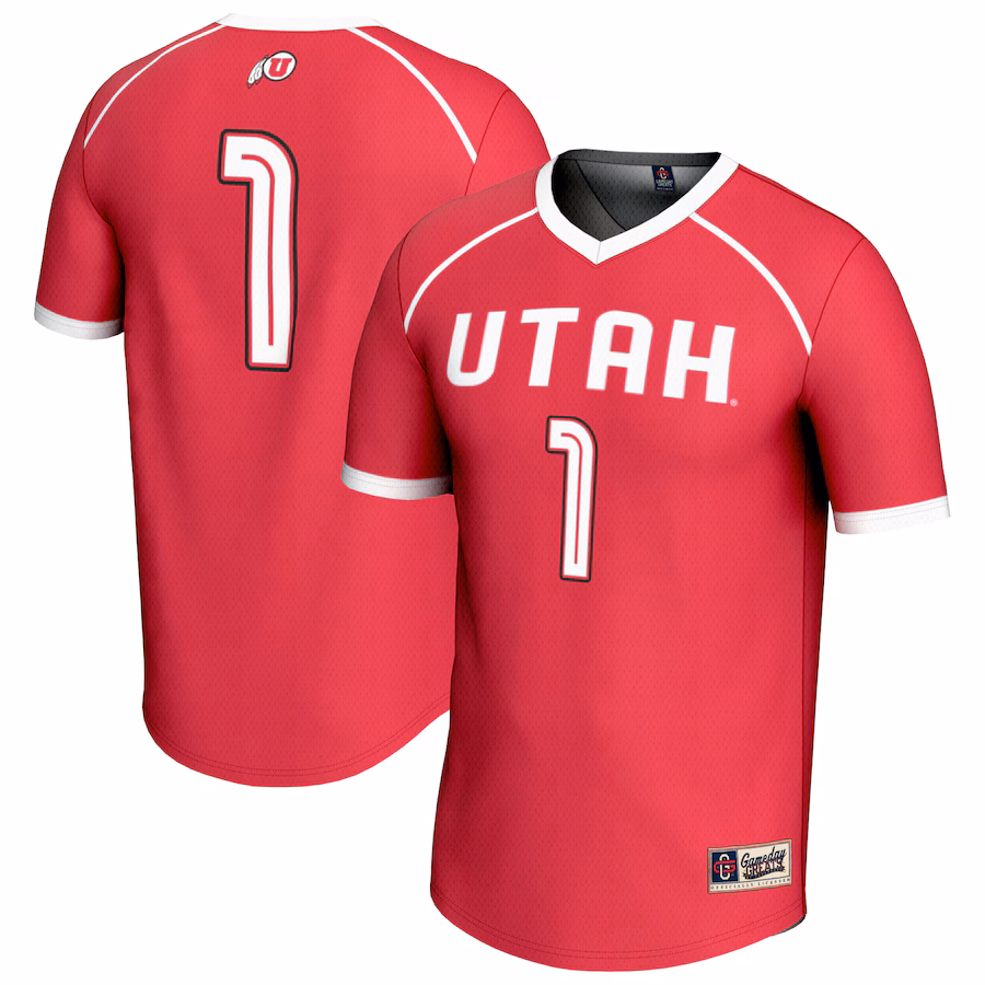 Unisex GameDay Greats #1 Red Utah Utes Lightweight Women's Lacrosse Fashion Jersey - Puhuasuan