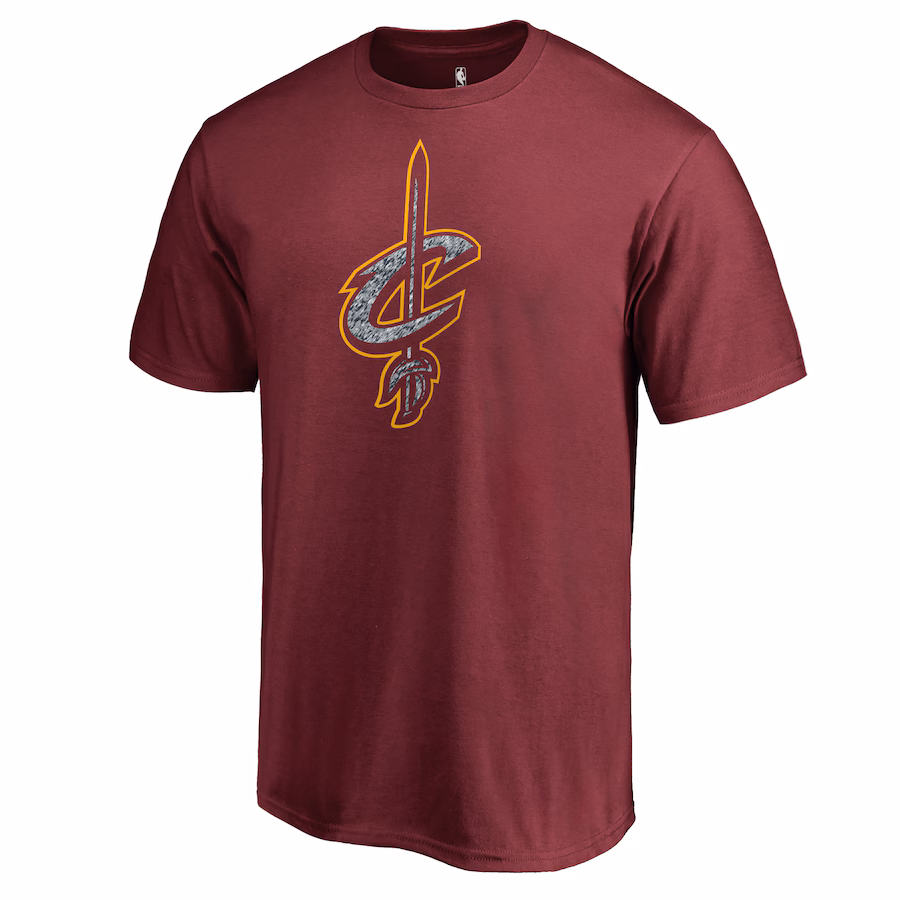 Men's Cleveland Cavaliers Wine Static Logo T-Shirt - Puhuasuan