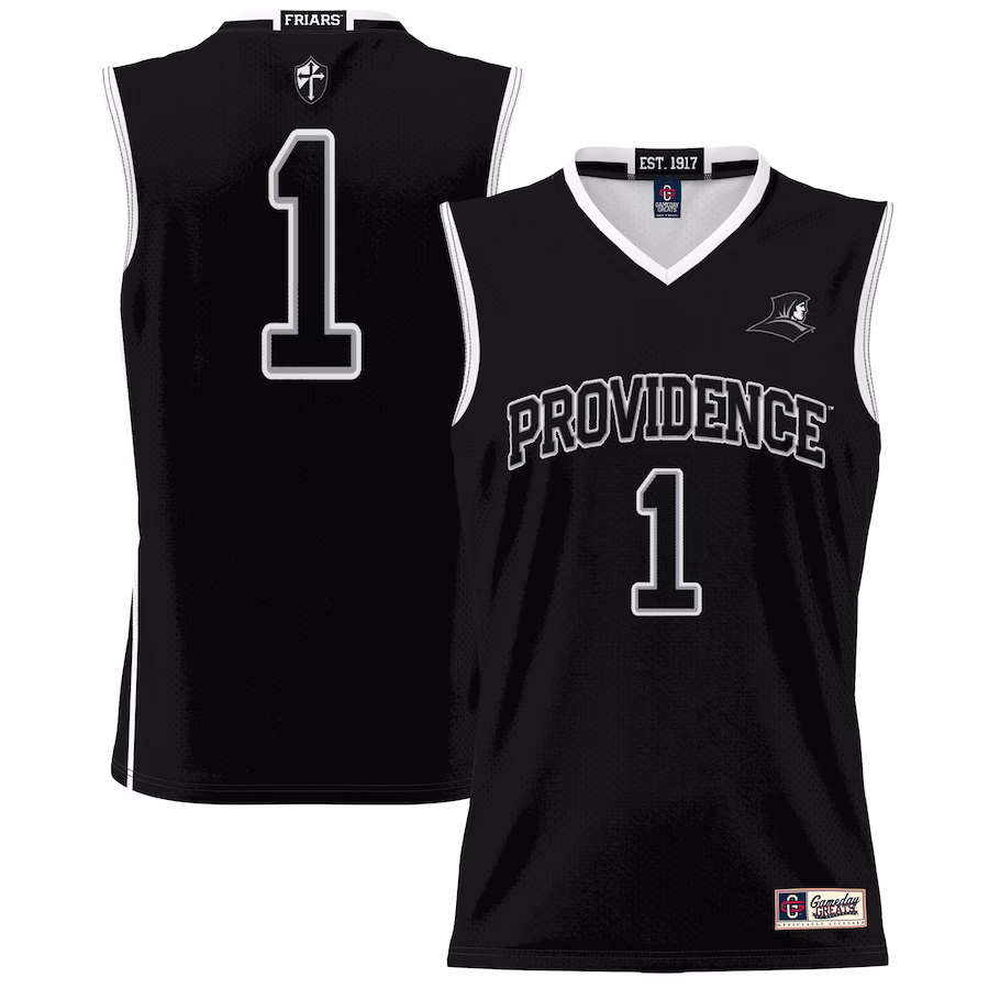 #1 Providence Friars GameDay Greats Unisex Lightweight Basketball Jersey - Black - Puhuasuan