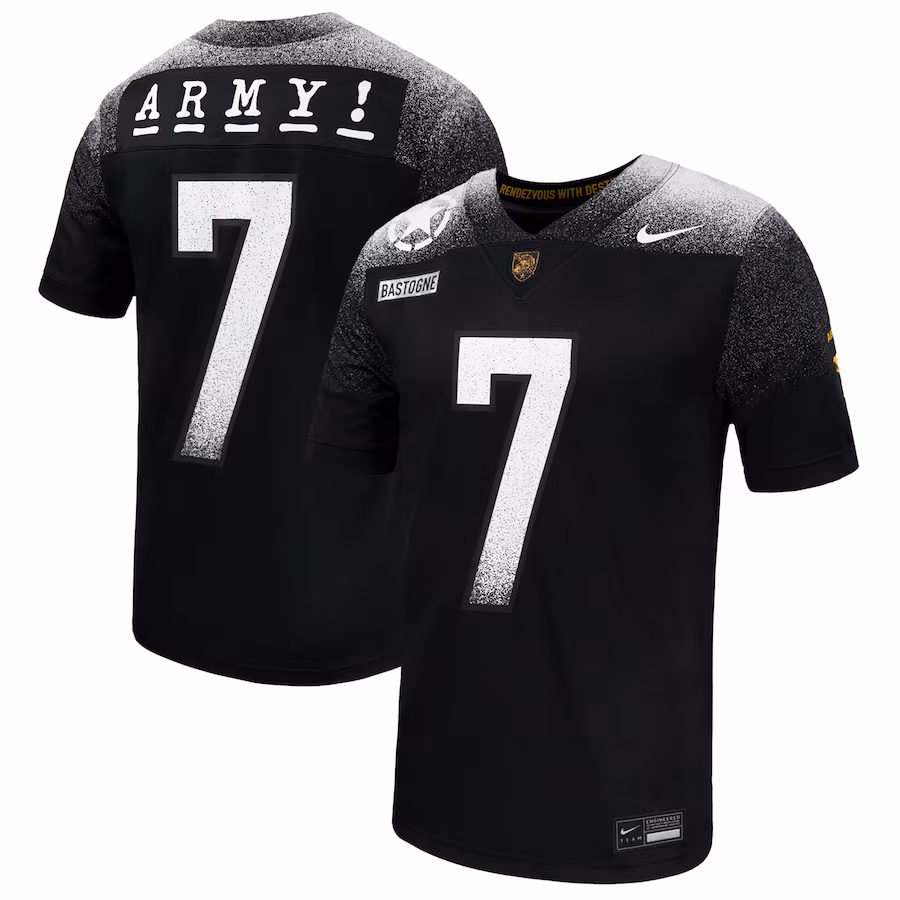 Men's Nike Black Army Black Knights 2024 Rivalry Collection Alternate Untouchable Football Jersey - Puhuasuan