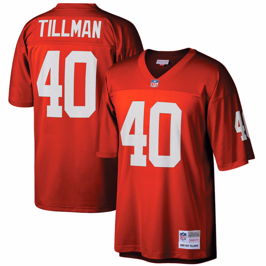Men's Arizona Cardinals Pat Tillman Mitchell & Ness Cardinal Big & Tall 2000 Retired Player Replica Jersey - Puhuasuan