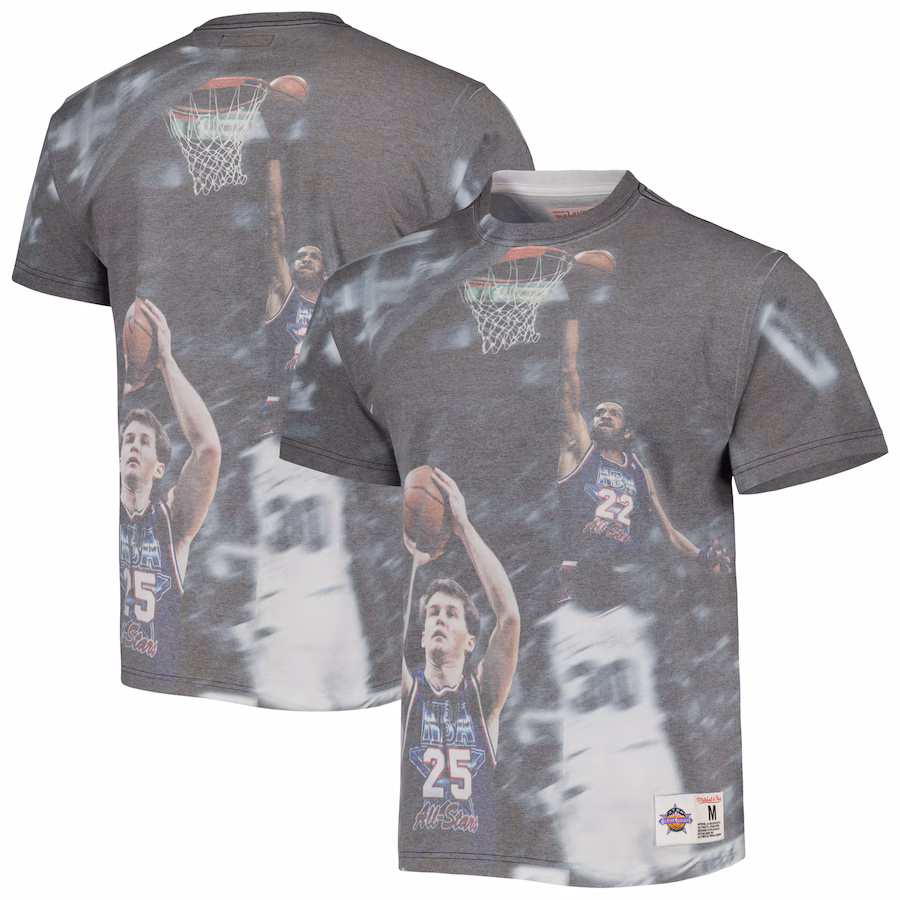 Men's Cleveland Cavaliers Mitchell & Ness Above the Rim Graphic T-Shirt - Puhuasuan