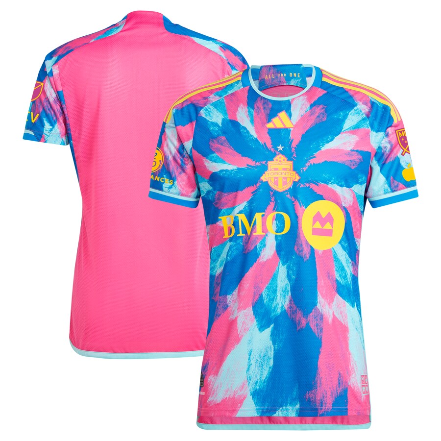Men's Toronto FC  adidas Pink 2023 The Energy Kit Authentic Patch Jersey - Puhuasuan