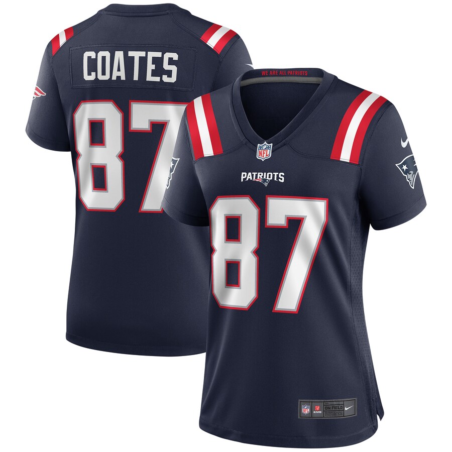 Women's New England Patriots Ben Coates Nike Navy Game Retired Player Jersey - Puhuasuan