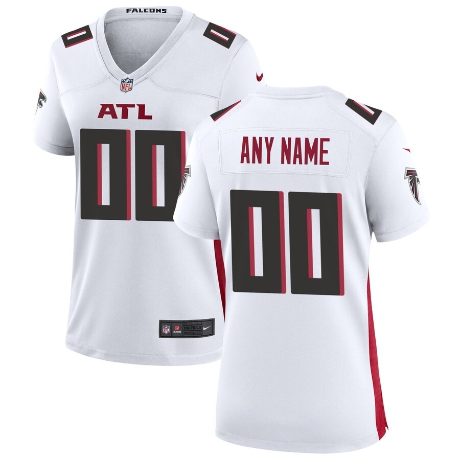 Women's Nike Atlanta Falcons White Custom Game Jersey - Puhuasuan