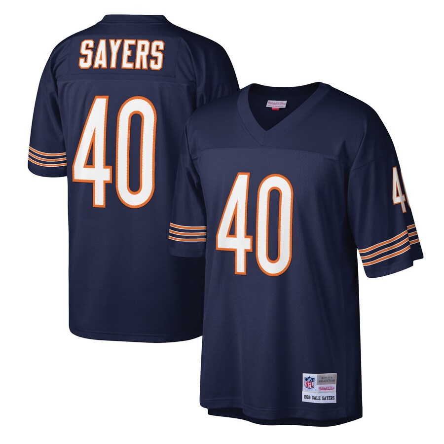 Men's Chicago Bears Gale Sayers Mitchell & Ness Navy Legacy Replica Jersey - Puhuasuan