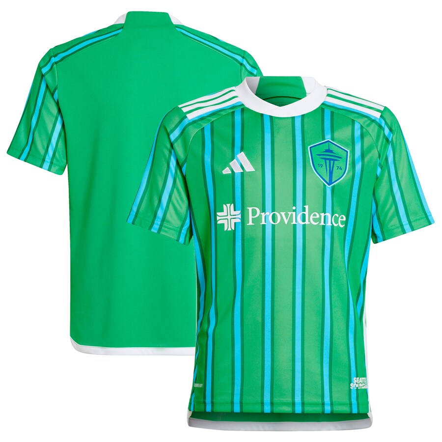 Youth Seattle Sounders FC  adidas Green 2024 The Anniversary Kit Replica Jersey - Puhuasuan