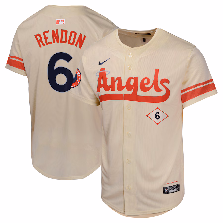 Youth Los Angeles Angels Anthony Rendon Nike Cream City Connect Limited Player Jersey - Puhuasuan