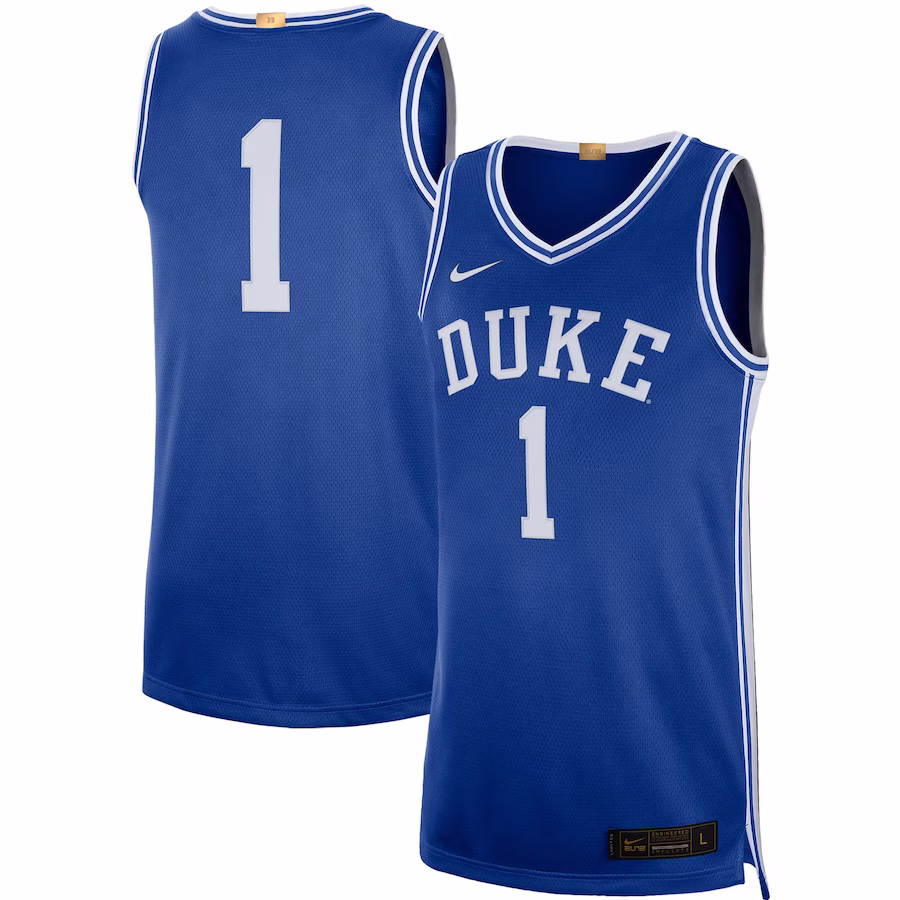 #1 Duke Blue Devils Nike Limited Basketball Jersey - Royal - Puhuasuan