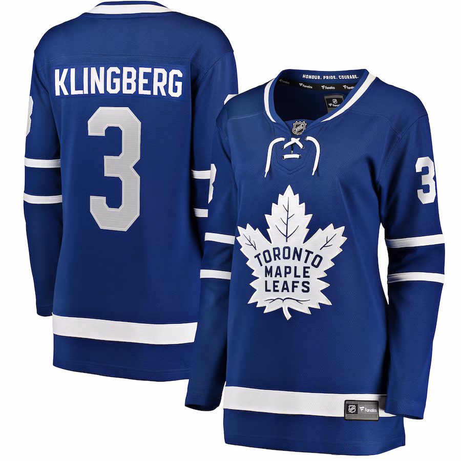 Women's Toronto Maple Leafs John Klingberg Fanatics Blue Home Breakaway Player Jersey - Puhuasuan