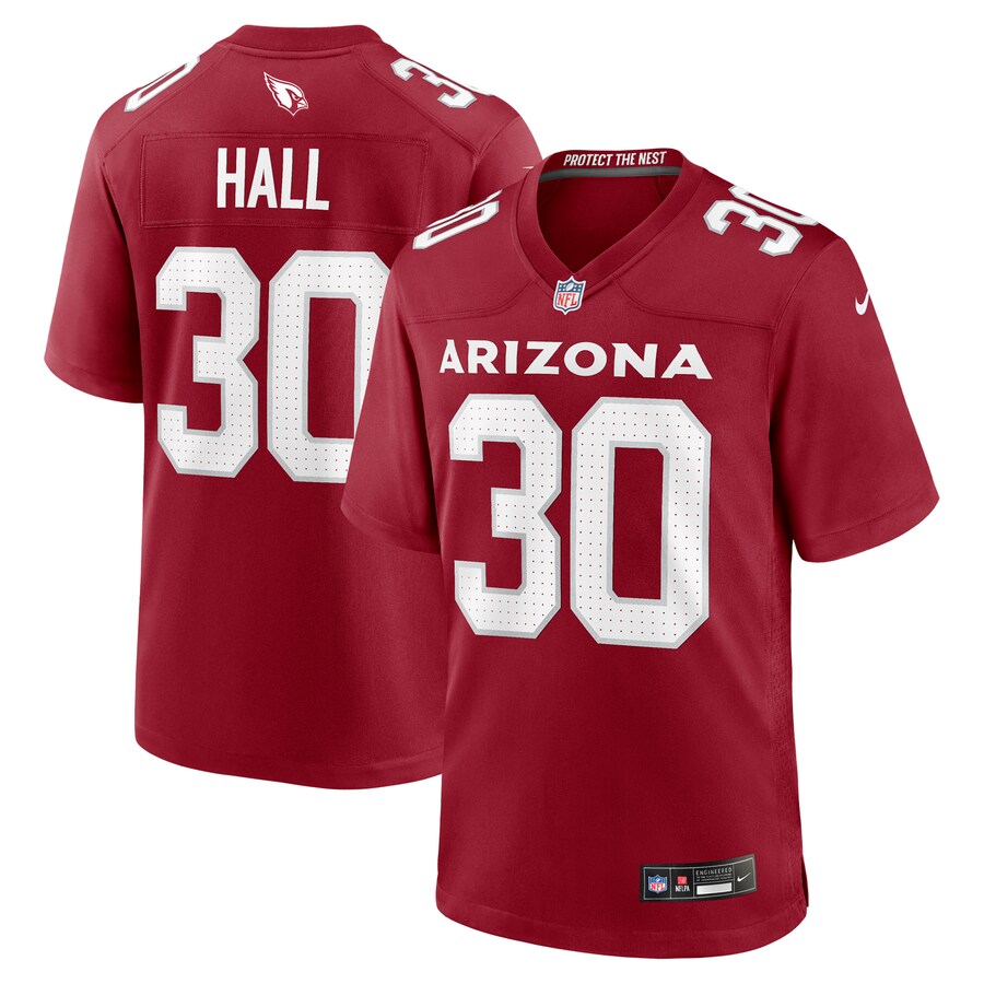 Men's Arizona Cardinals Darren Hall Nike Cardinal Team Game Jersey - Puhuasuan