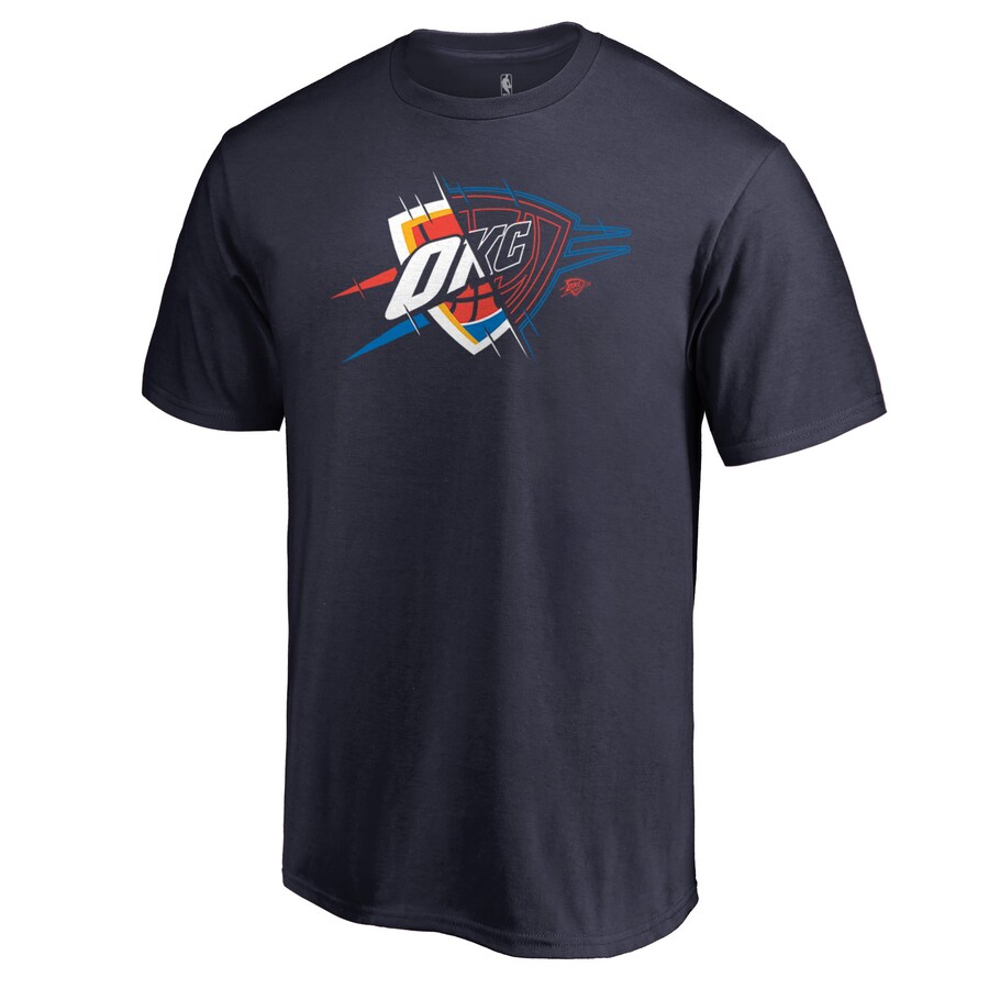 Men's Oklahoma City Thunder Navy X-Ray T-Shirt - Puhuasuan