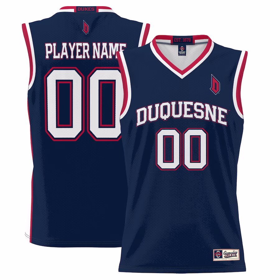 Duquesne Dukes GameDay Greats Youth NIL Pick-A-Player Women's Lightweight Basketball Jersey - Blue - Puhuasuan