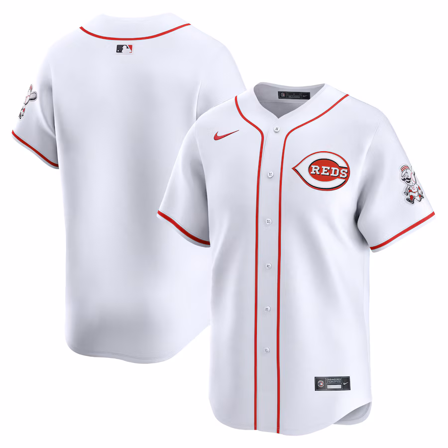 Men's Cincinnati Reds Nike White Home Limited Jersey - Puhuasuan