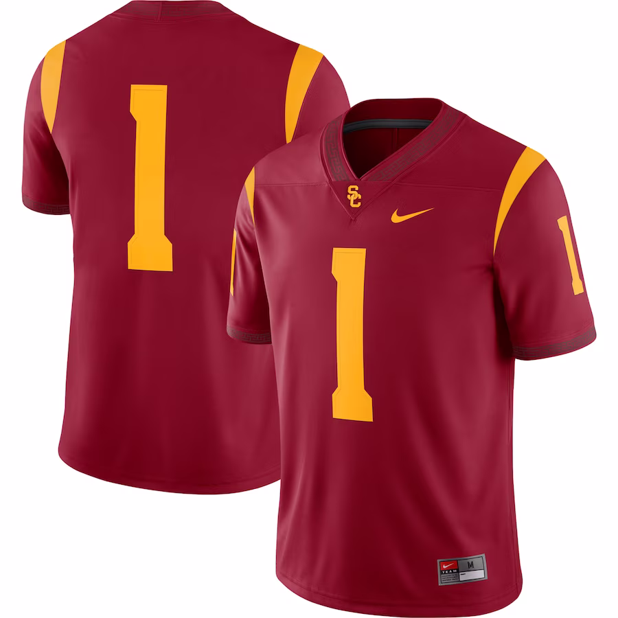 #1 USC Trojans Nike Women's Performance Game Jersey - Cardinal - Puhuasuan