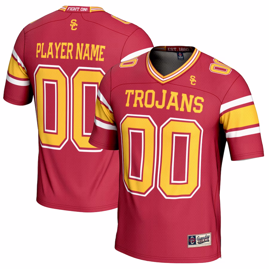 USC Trojans GameDay Greats Youth NIL Pick-A-Player Football Jersey - Cardinal - Puhuasuan