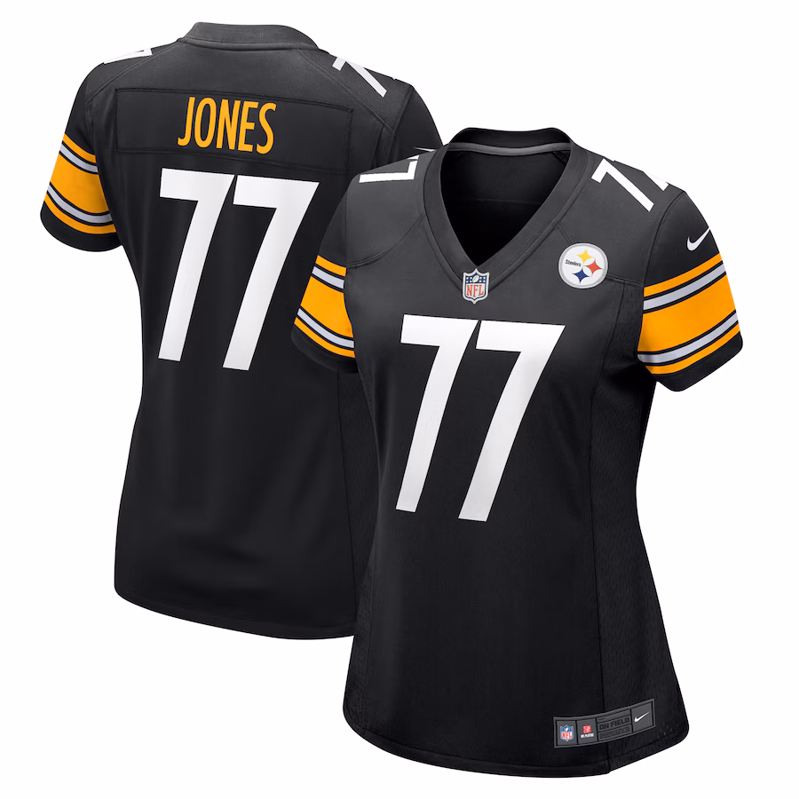 Women's Pittsburgh Steelers Broderick Jones Nike  Black  Game Jersey - Puhuasuan