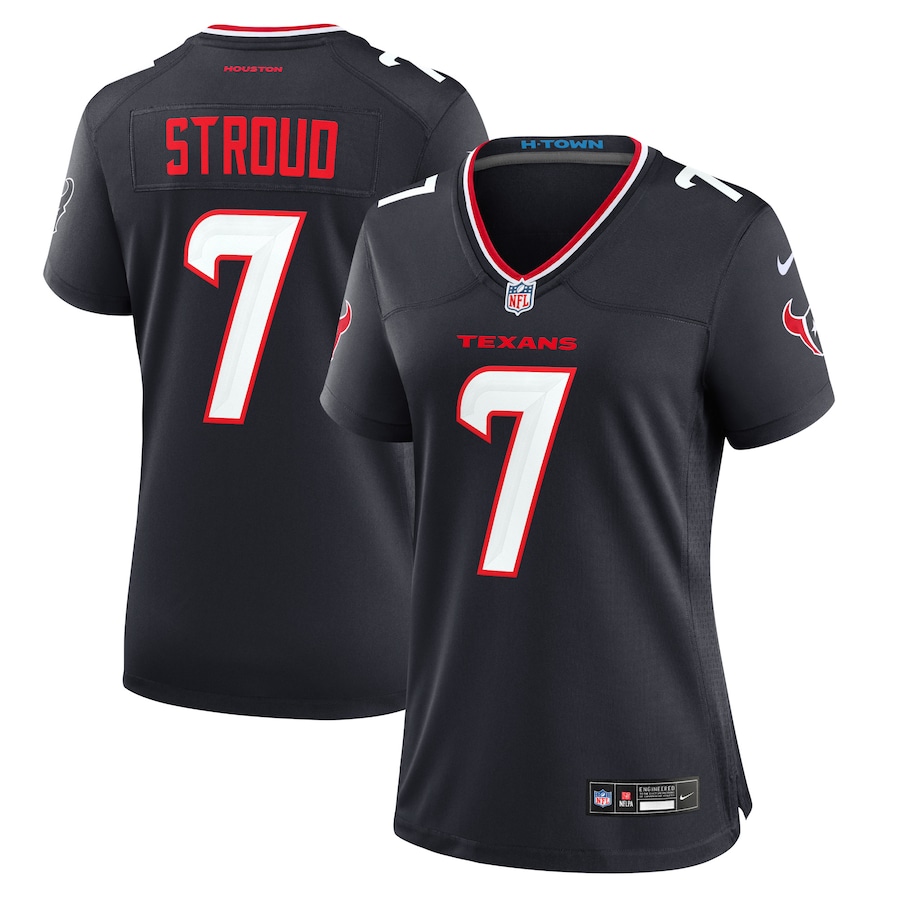 Women's Houston Texans C.J. Stroud Nike Navy Game Jersey - Puhuasuan