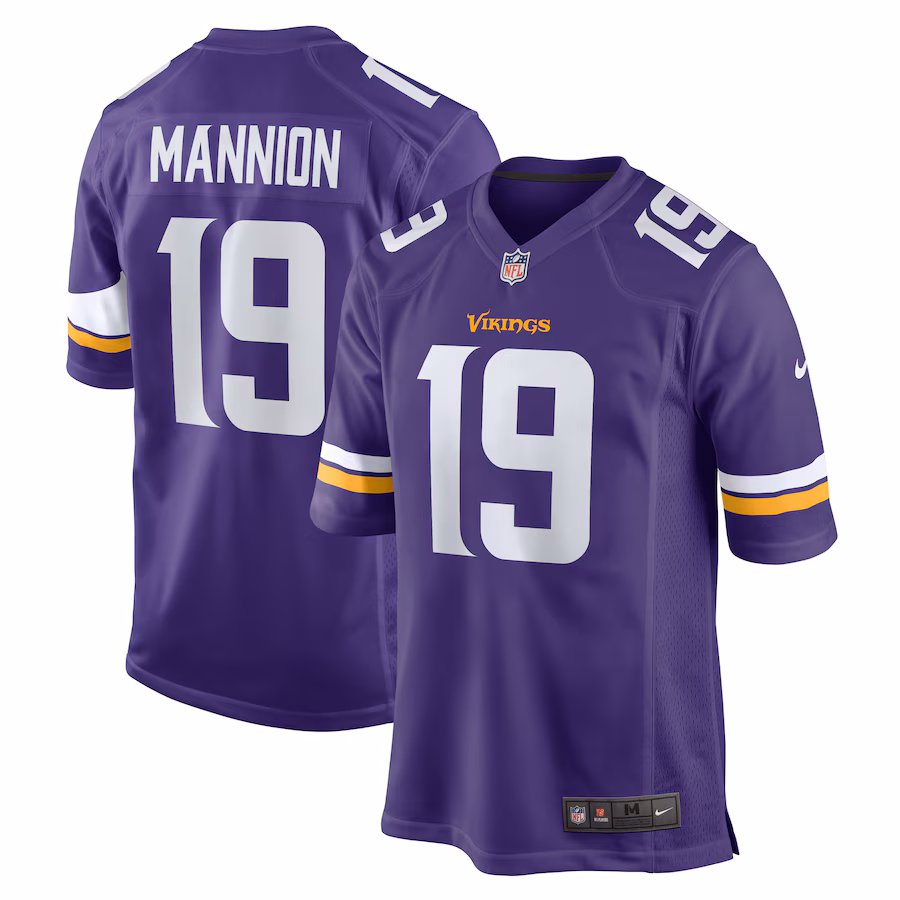 Men's Minnesota Vikings Sean Mannion Nike  Purple  Game Jersey - Puhuasuan