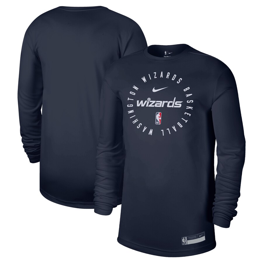 Men's Washington Wizards Nike Navy 2024/25 Legend On-Court Practice Long Sleeve T-Shirt - Puhuasuan