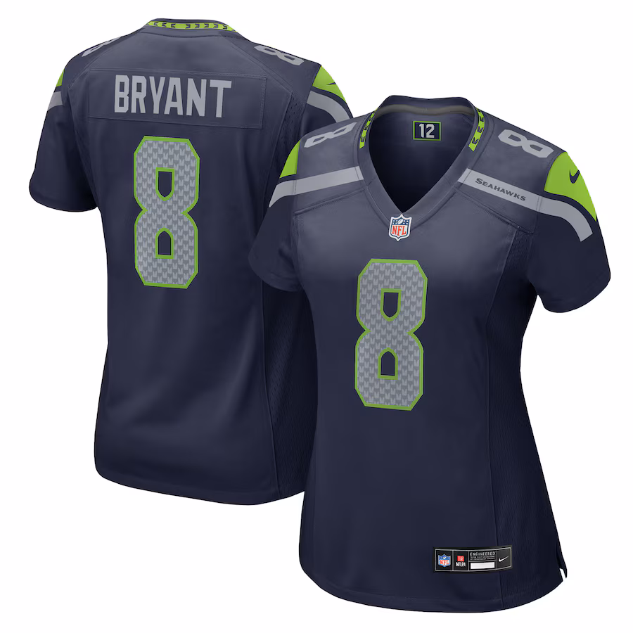 Women's Seattle Seahawks Coby Bryant Nike College Navy Team Game Jersey - Puhuasuan