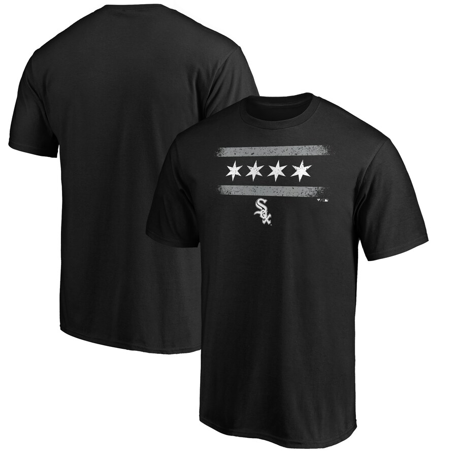 Men's Chicago White Sox Black Team Adrenaline T-Shirt - Puhuasuan