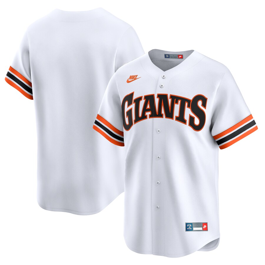 Men's San Francisco Giants Nike White Throwback Cooperstown Collection Limited Jersey - Puhuasuan