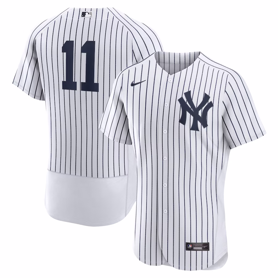 Men's New York Yankees Anthony Volpe Nike White/Navy Home Authentic Jersey - Puhuasuan