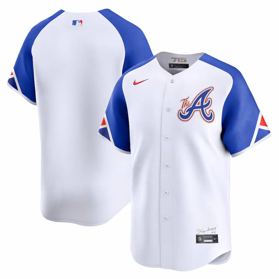 Men's Atlanta Braves  Nike White City Connect Limited Jersey - Puhuasuan